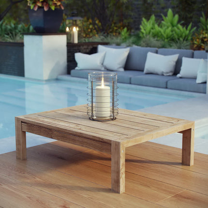 Modway EEI-2710 Upland Outdoor Patio Wood Coffee Table Modway