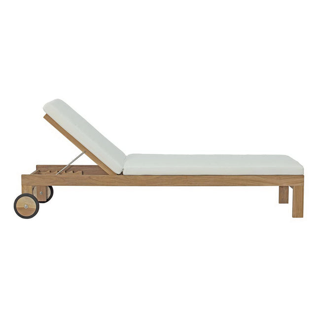 Modway EEI-2711 Upland Outdoor Patio Teak Chaise Modway