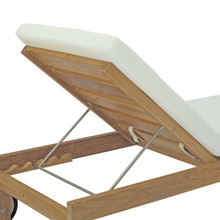 Modway EEI-2711 Upland Outdoor Patio Teak Chaise Modway