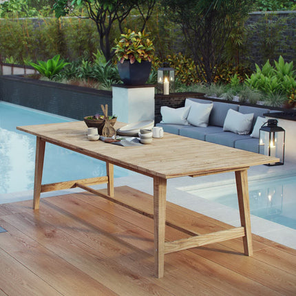 Modway EEI-2713 Dorset Outdoor Patio Teak Dining Table Modway