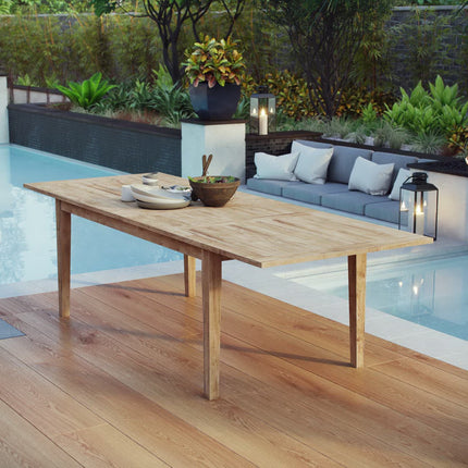 Modway EEI-2714 Marina Extendable Outdoor Patio Teak Dining Table Modway