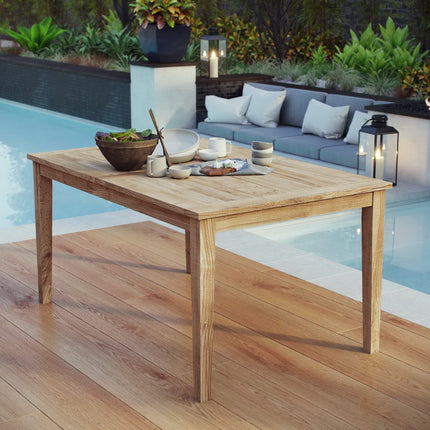 Modway EEI-2716 Marina 60" Outdoor Patio Teak Dining Table Modway