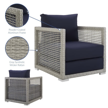 Modway EEI-2918 Aura Rattan Outdoor Patio Armchair Modway