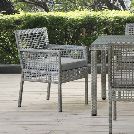 Modway EEI-2920 Aura Outdoor Patio Wicker Rattan Dining Armchair Modway
