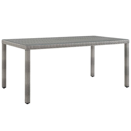 Modway EEI-2921 Aura 68" Outdoor Patio Wicker Rattan Dining Table Modway