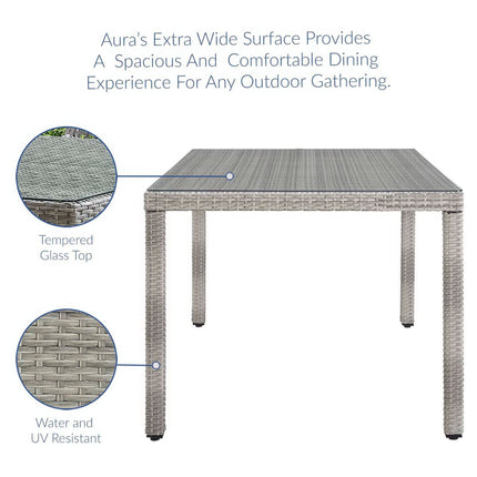 Modway EEI-3560 Aura 7 Piece Outdoor Patio Wicker Rattan Set Modway