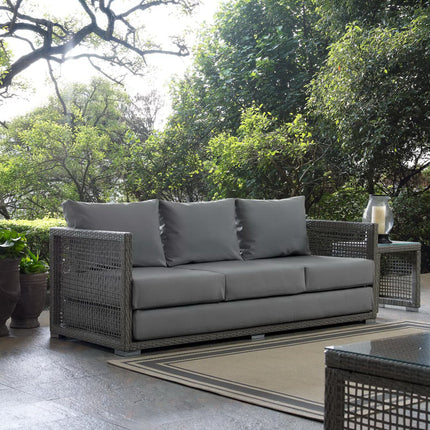 Modway EEI-2923 Aura Outdoor Patio Wicker Rattan Sofa Modway