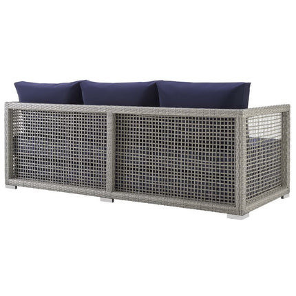 Modway EEI-2923 Aura Outdoor Patio Wicker Rattan Sofa Modway
