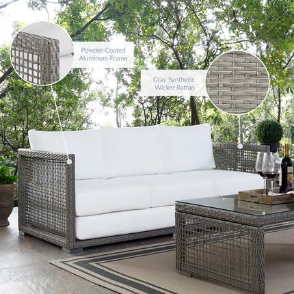 Modway EEI-2923 Aura Outdoor Patio Wicker Rattan Sofa Modway