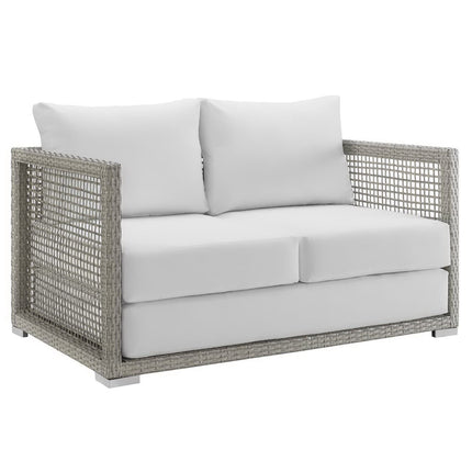 Modway EEI-2924 Aura Outdoor Patio Wicker Rattan Loveseat Modway