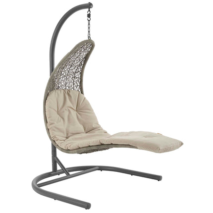 Modway EEI-2952 Landscape Hanging Chaise Lounge Outdoor Patio Swing Chair Modway