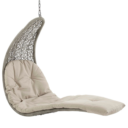 Modway EEI-2952 Landscape Hanging Chaise Lounge Outdoor Patio Swing Chair Modway