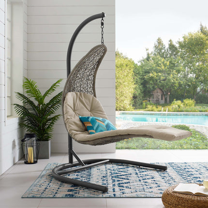 Modway EEI-2952 Landscape Hanging Chaise Lounge Outdoor Patio Swing Chair Modway
