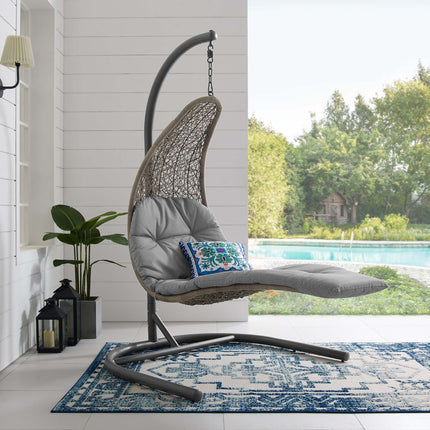Modway EEI-2952 Landscape Hanging Chaise Lounge Outdoor Patio Swing Chair Modway