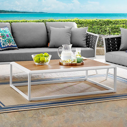 Modway EEI-3021 Stance Outdoor Patio Aluminum Coffee Table - Plaza Home Decor