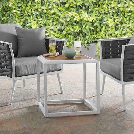Modway EEI-3022 Stance Outdoor Patio Aluminum Side Table - Plaza Home Decor