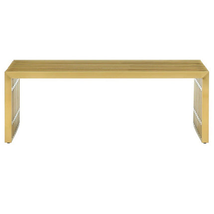 Modway EEI-3035 Gridiron Medium Stainless Steel Bench Modway