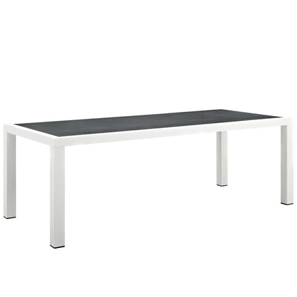 Modway EEI-3052 Stance 90.5" Outdoor Patio Aluminum Dining Table - Plaza Home Decor