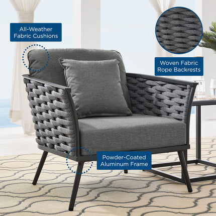 Modway EEI-3054 Stance Outdoor Patio Aluminum Armchair - Plaza Home Decor
