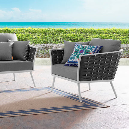 Modway EEI-3054 Stance Outdoor Patio Aluminum Armchair - Plaza Home Decor