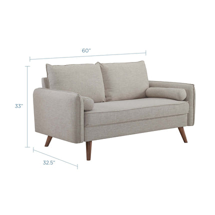 Modway EEI-3091 Revive Upholstered Fabric Loveseat Modway