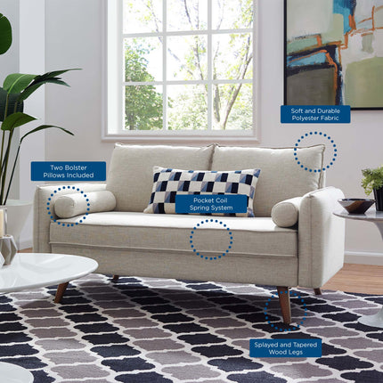 Modway EEI-3091 Revive Upholstered Fabric Loveseat Modway
