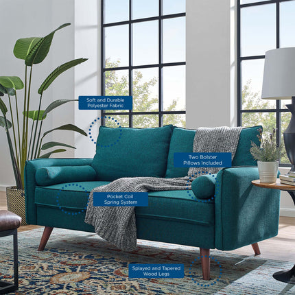 Modway EEI-3091 Revive Upholstered Fabric Loveseat Modway