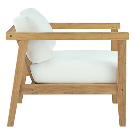 Modway EEI-3108 Bayport 2 Piece Outdoor Patio Teak Set Modway