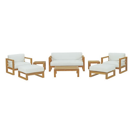 Modway EEI-3117 Upland 8 Piece Outdoor Patio Teak Set Modway