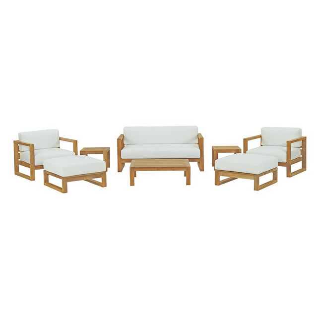 Modway EEI-3117 Upland 8 Piece Outdoor Patio Teak Set Modway