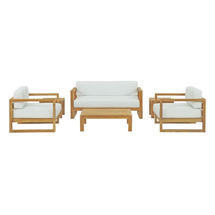 Modway EEI-3118 Upland 6 Piece Outdoor Patio Teak Set Modway