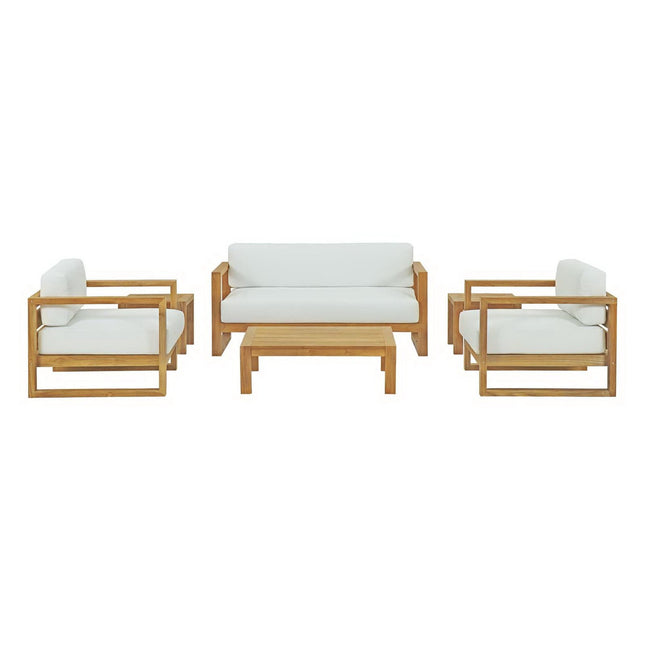 Modway EEI-3118 Upland 6 Piece Outdoor Patio Teak Set Modway