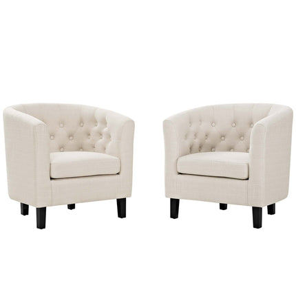 Modway EEI-3150 Prospect 2 Piece Upholstered Fabric Armchair Set Modway