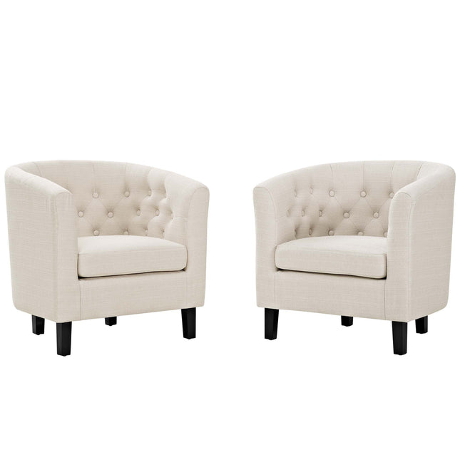 Modway EEI-3150 Prospect 2 Piece Upholstered Fabric Armchair Set Modway