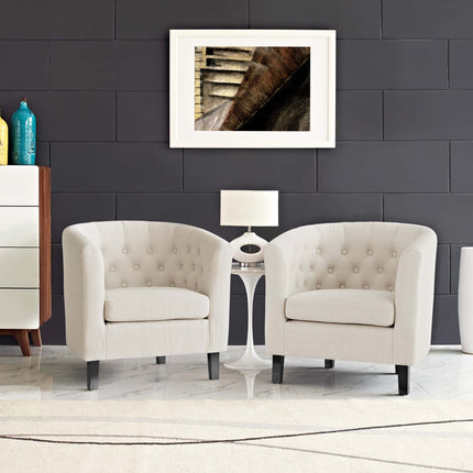 Modway EEI-3150 Prospect 2 Piece Upholstered Fabric Armchair Set Modway