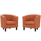 Orange / Upholstered Fabric