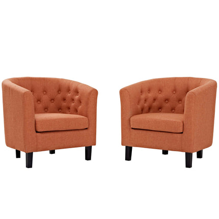 Modway EEI-3150 Prospect 2 Piece Upholstered Fabric Armchair Set Modway