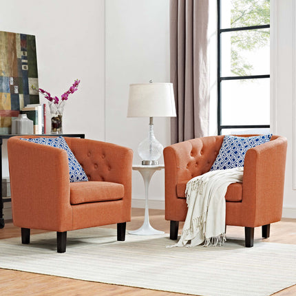 Modway EEI-3150 Prospect 2 Piece Upholstered Fabric Armchair Set Modway