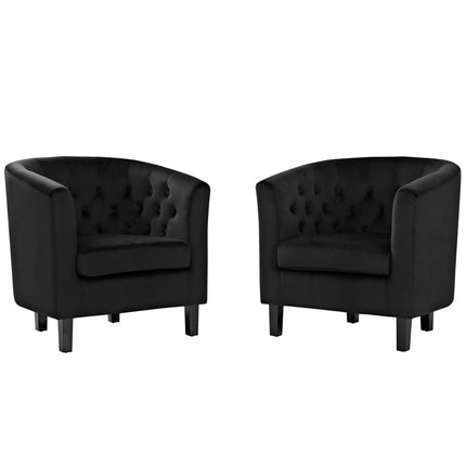 Modway EEI-3153 Prospect 2 Piece Performance Velvet Armchair Set Modway