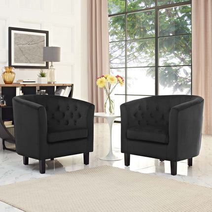 Modway EEI-3153 Prospect 2 Piece Performance Velvet Armchair Set Modway