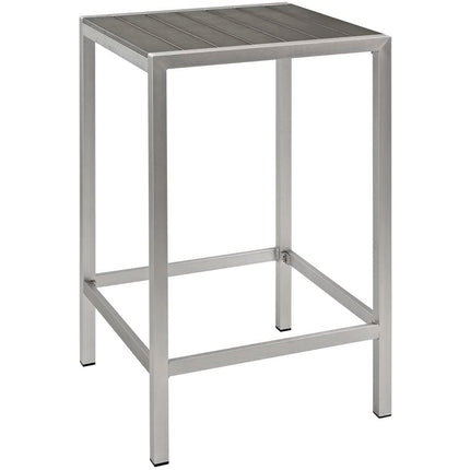 Modway EEI-3157 Shore 3 Piece Outdoor Patio Aluminum Pub Set Modway
