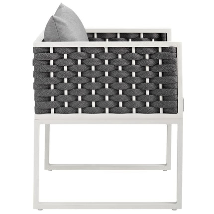 Modway EEI-3183 Stance Outdoor Patio Aluminum Dining Armchair Set of 2 - Plaza Home Decor