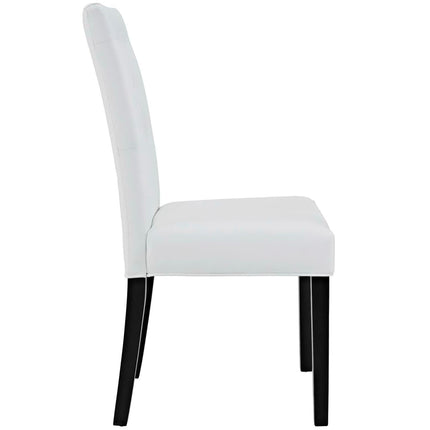Modway EEI-3324 Confer Vinyl Dining Side Chair Set of 4 Modway