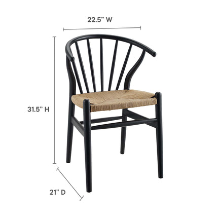 Modway EEI-3338 Flourish Spindle Wood Dining Side Chair Modway