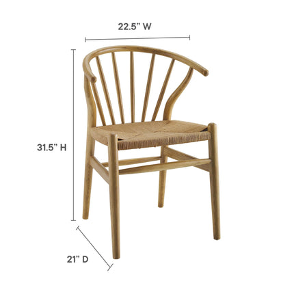 Modway EEI-3338 Flourish Spindle Wood Dining Side Chair Modway