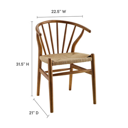 Modway EEI-3338 Flourish Spindle Wood Dining Side Chair Modway