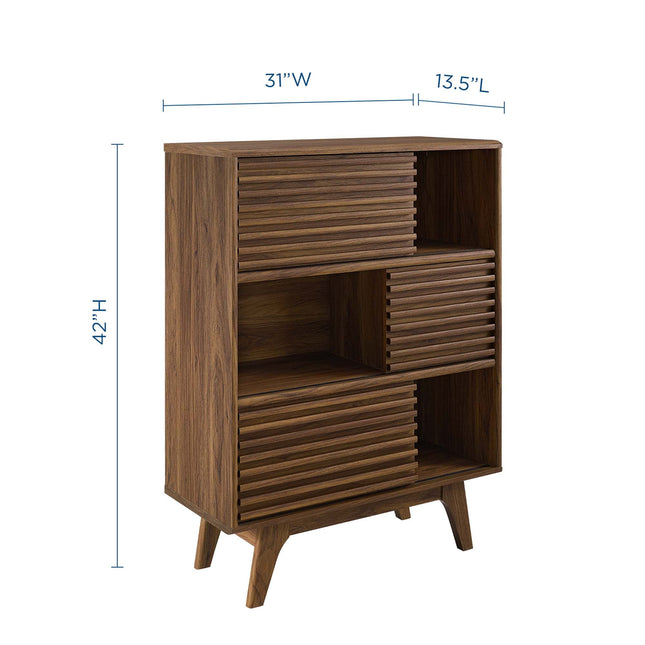 Modway EEI-3343 Render Three-Tier Display Storage Cabinet Stand Modway