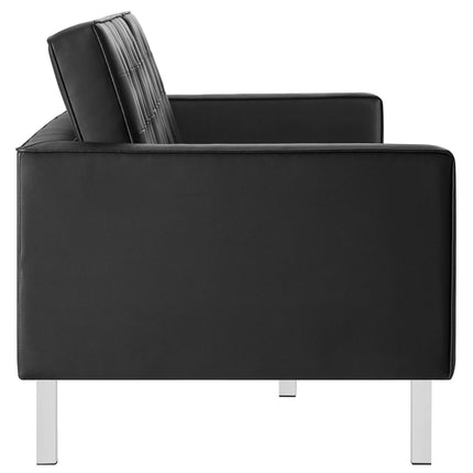 Modway EEI-3385 Loft Tufted Vegan Leather Sofa Modway