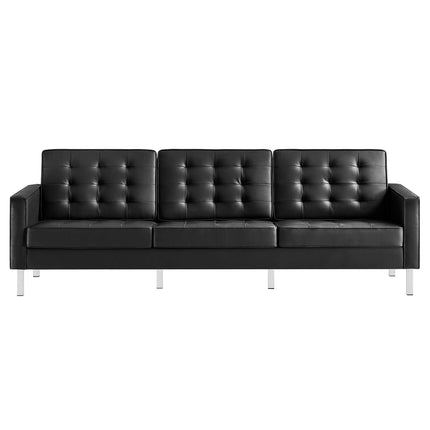 Modway EEI-3385 Loft Tufted Vegan Leather Sofa Modway