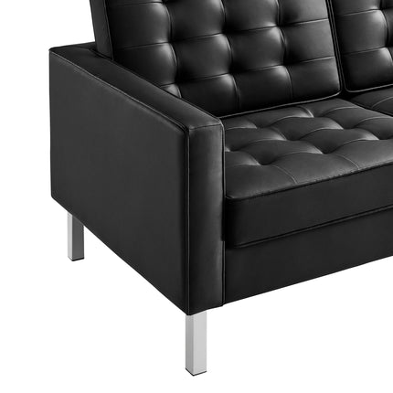 Modway EEI-3385 Loft Tufted Vegan Leather Sofa Modway